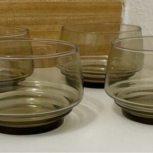 Elegant Smoky Glass Tumblers